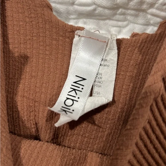 Nikibiki Rust Ribbed Tank Top - Picture 2 of 2